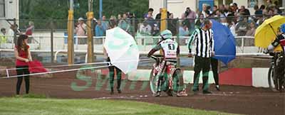 SPEEDWAY; SWINDON ROBINS V PRTERBOROUGH PANTHERS.Stratline girls