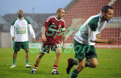 Swindon Town charity football match.