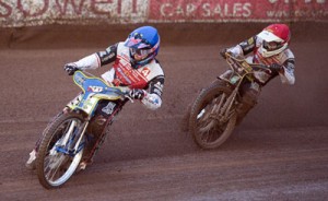 Swindon Robins v Coventry BeesJason Doyle and Peter Kildemand