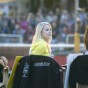 Speedway v PooleStart line girls watch the action