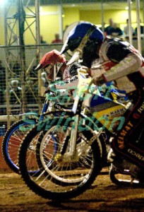 Swindon Robins speedway v Lakeside Hammers.Start