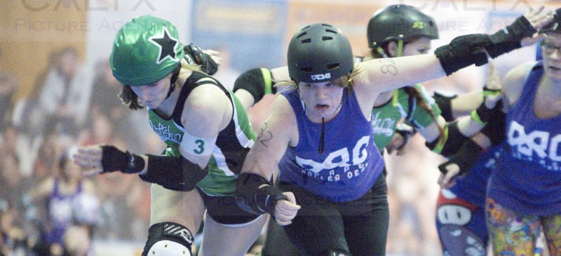 ©Calyx 
British Champoinship Roller Derby Futsal Arena Swindon.
Wiltshire Roller Derby v Reaper Roller Derby Swansea.