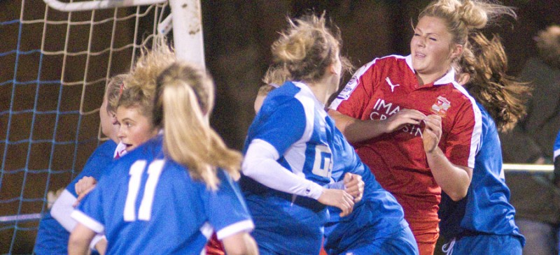 ©Calyx 
Swindon Town Ladies v Cheltenham at Shrivenham
Town won 4-1